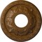 Ekena Millwork Leaf Ceiling Medallion (Fits Canopies up to 4 3/4"), 11 3/8"OD x 3 5/8"ID x 1 1/8"P, Smokey Topaz CM11LFSTF - alternate 1